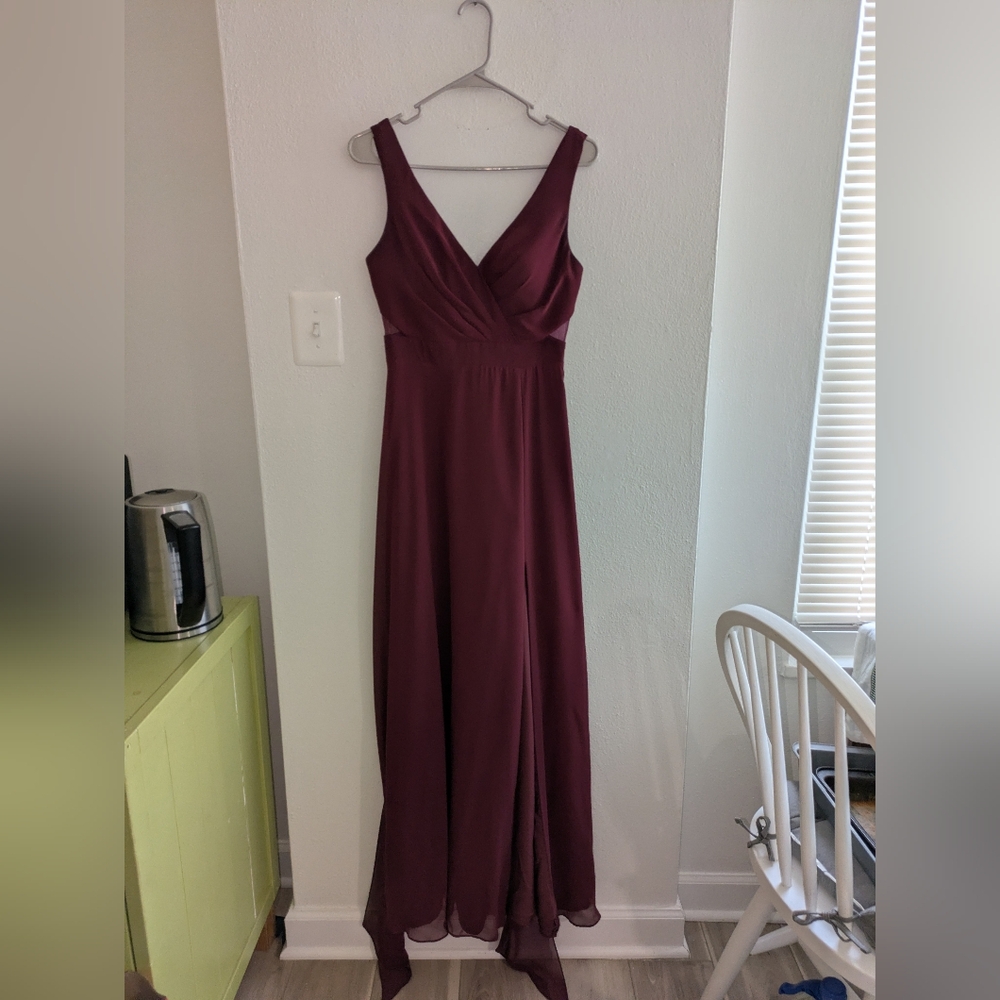 Azazie Alva Cabernet Dress A4